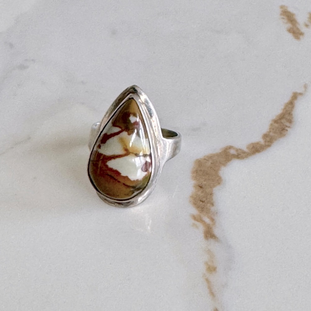 Beautiful Rocky Butte Jasper Ring
